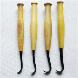 金汇专业盆景工具舍利造型丝雕拉丝刀雕刻刀碳钢工具老式尖勾刀