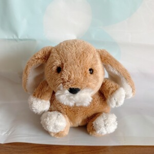 nici 绒球兔毛绒 棕兔玩具 兔子公仔 绝版老款 15cm