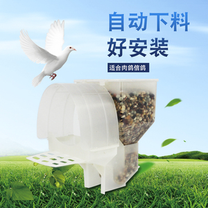 熟料抗老化鸟鸽子用品用具肉鸽笼用纯料单双头自动食盒自动料盒