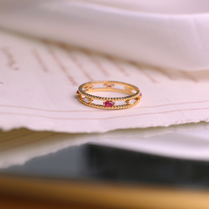 韩国进口大颗锆石名媛优雅高级感满钻璀璨双圈戒指钻戒0人付款199