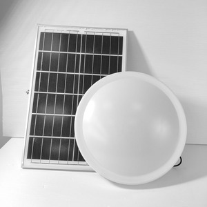 led亚克力天花灯30w圆形室内家用阳台庭院灯分体壁灯太阳能吸顶灯