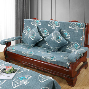 中式实木红木质沙发垫套坐垫带靠背加厚防滑春秋冬海绵联邦椅垫子