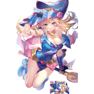 游戏王黑魔导女孩笔记本电脑汽车魔法少女二次元行李箱旅行箱贴纸