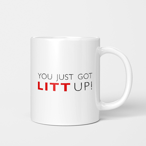 You Just Got Litt Up! 创意励志杯子 美式咖啡马克杯 成人喝水杯