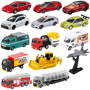 日版TOMY多美卡仿真合金车模型红白盒男孩玩具小汽车收藏工程车