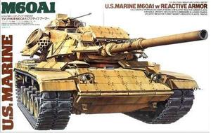田宮模型 1:35 美军M60A1主战坦克 带反应装甲坦克 35157 现货
