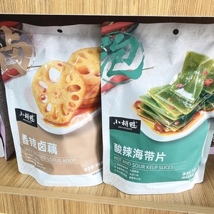 小胡鸭酸辣海带片香辣卤藕片网红健康休闲零食小吃即食海带脆莲藕