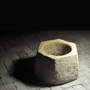 苏工金山石六角井圈老井口井栏圈明清老石雕古建构建庭院艺术品