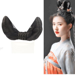 古装造型赵露思同款汉服造型古代双耳假发包唐朝仕女假发包发髻