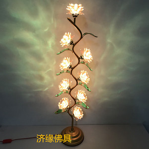 佛堂寺庙供佛灯水晶莲花灯