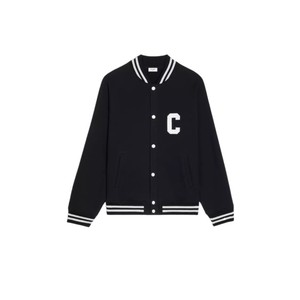 celine 赛琳秋冬新款c字母刺绣logo男女棒球服立领撞色单排扣外套