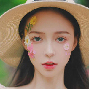 723人付款淘宝干花贴脸拍照脸妆脸贴花森系脸上贴花瓣妆小雏菊饰品