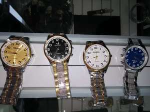 时装表韩国个性钢带复古手表手镯表大数字表  男表腕表潮手表厂家