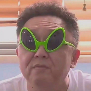 沙雕眼镜et绿色外星人搞笑搞怪蹦迪派对夸张恶搞墨镜于谦同款眼镜