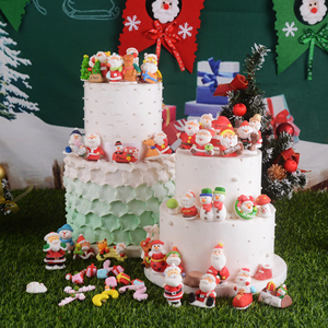 蛋糕装饰圣诞节糖人 圣诞老人 可食用糖公仔糖偶 多种样子可选择