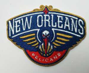 nba新奥尔良鹈鹕队徽pelicans篮球刺绣补丁贴绣布贴背胶logo臂章