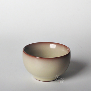 铁骨王文御黄猪油冻青瓷哥窑主人杯手工品茗杯陶瓷功夫茶杯小单杯