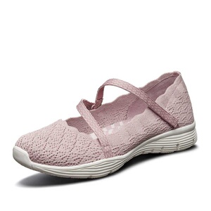 斯凯奇女鞋 夏浅口单鞋玛丽珍鞋网面透气单鞋女运动休闲鞋 49624