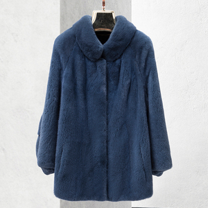 彩貂女短款水貂时尚