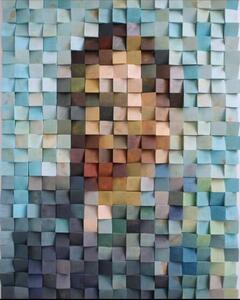 木块马赛克梵高抽象壁挂装饰画现代艺术家简约