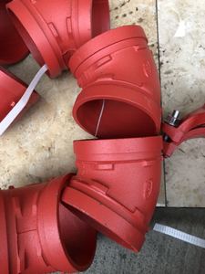 消防镀锌管沟槽45度弯头沟槽直弯头沟槽45度短弯头76 89 114 165