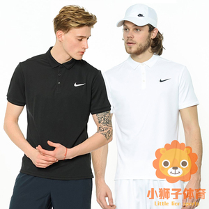 正品耐克网球服男2018夏新款POLO衫短袖翻领T恤运动服速干830850