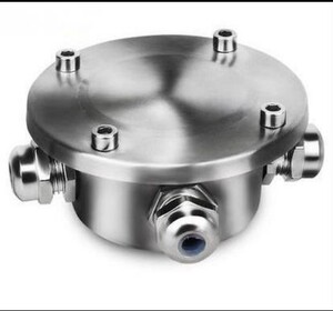 304不锈钢水底喷泉灯泳池防水接线盒两三通五通水下灯具ip68