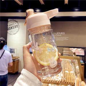 水杯女双层塑料