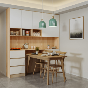 餐桌边置物柜实木