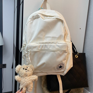 converse匡威 奶白色运动休闲双肩背包学生书包10020533-a06-a01