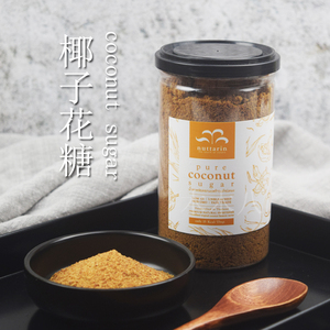 泰国椰子花糖椰糖椰花蜜糖红糖粉coconut sugar低gi咖啡烘培代糖
