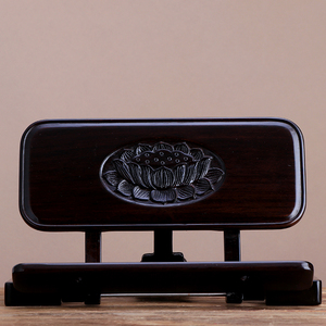 圆通佛具用品经书架台湾经架读经架黑檀绿檀木放书架折叠包邮