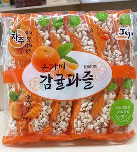 韩国jeju济州岛特产柑橘味传统点心 饼干35gx10包