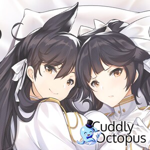 [原创]碧蓝航线重型巡洋舰高雄&爱宕同人动漫等身2wt抱枕套