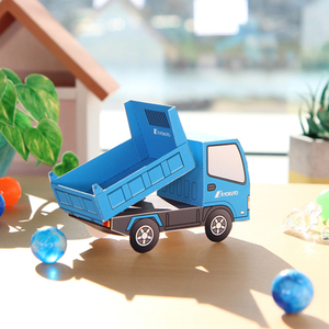 儿童手工折纸diy拼装立体3d纸质模型 卡通交通工具小汽车小货车