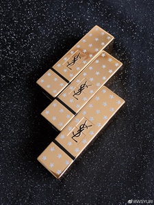 现货包邮 ysl圣罗兰星河限定限量星星口红方管 1