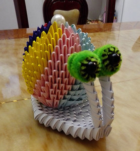 三角插/手工折纸/手工diy/手工材料包/成品/蜗牛