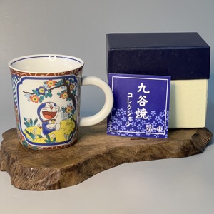 九谷烧杯子哆啦A梦机器猫联名九谷青郊系列礼物茶杯日式陶瓷餐具