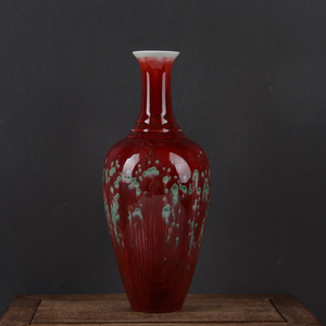 景德镇瓷器窑变颜色釉美人醉小花瓶古玩古董老货陶瓷精品摆件装饰