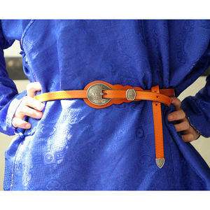 蒙古腰带细腰带女简约百搭民族风女士裙带时尚配连衣裙打结皮带