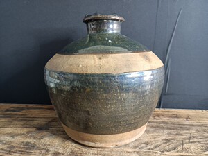 明代铁锈花酒坛保存完整保真包老古玩古董收藏真品老物件孤品罐子