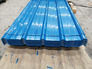 840型蓝色波浪瓦 镀锌彩瓦 彩钢瓦 铁皮瓦 板房屋面工地围栏隔板