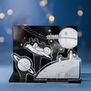 杂啊&阿又一天 月球邮递员系列盲盒 原创个性diy亚克力立体摆件