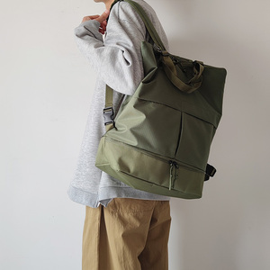 双肩包男女休闲背包韩版大容量学生书包单肩手提多用途尼龙旅行包