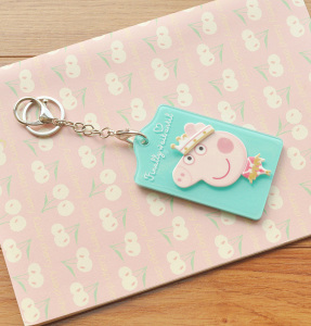 小兔小熊饭卡门禁交通公交地铁学生创意韩国可爱钥匙扣亚克力卡套