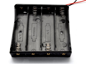 包邮18650电池盒单1 2 3 4节电池盒充电座带线锂电池盒电池仓串联