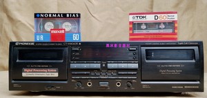 原装进口Pioneer/先锋CT-W806DR自电控动门双卡带英语听力录音机