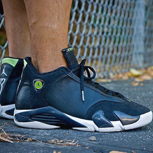 air jordan 14 retro 黑氧气绿 aj14 487471-005 大码
