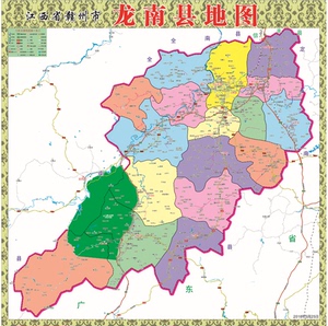 龙南县城地图图片