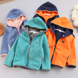 儿童摇粒绒加厚保暖外套秋冬款男女童拉链休闲运动上衣宝宝运动服